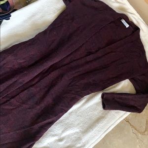 Khloe knit burgundy cardigan